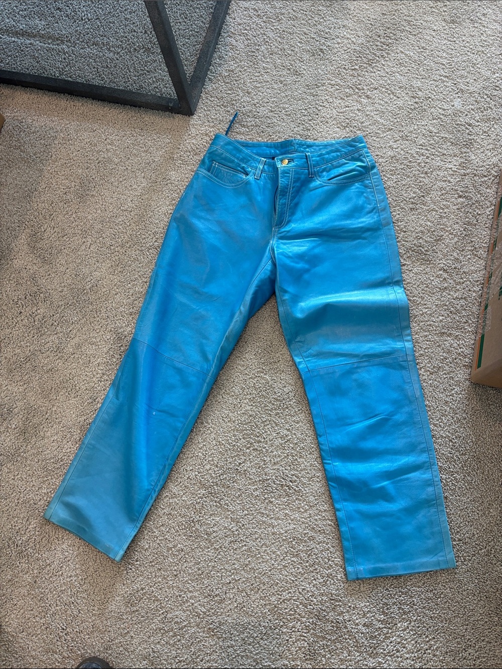 Ralph Lauren purple label Blue Leather Pants